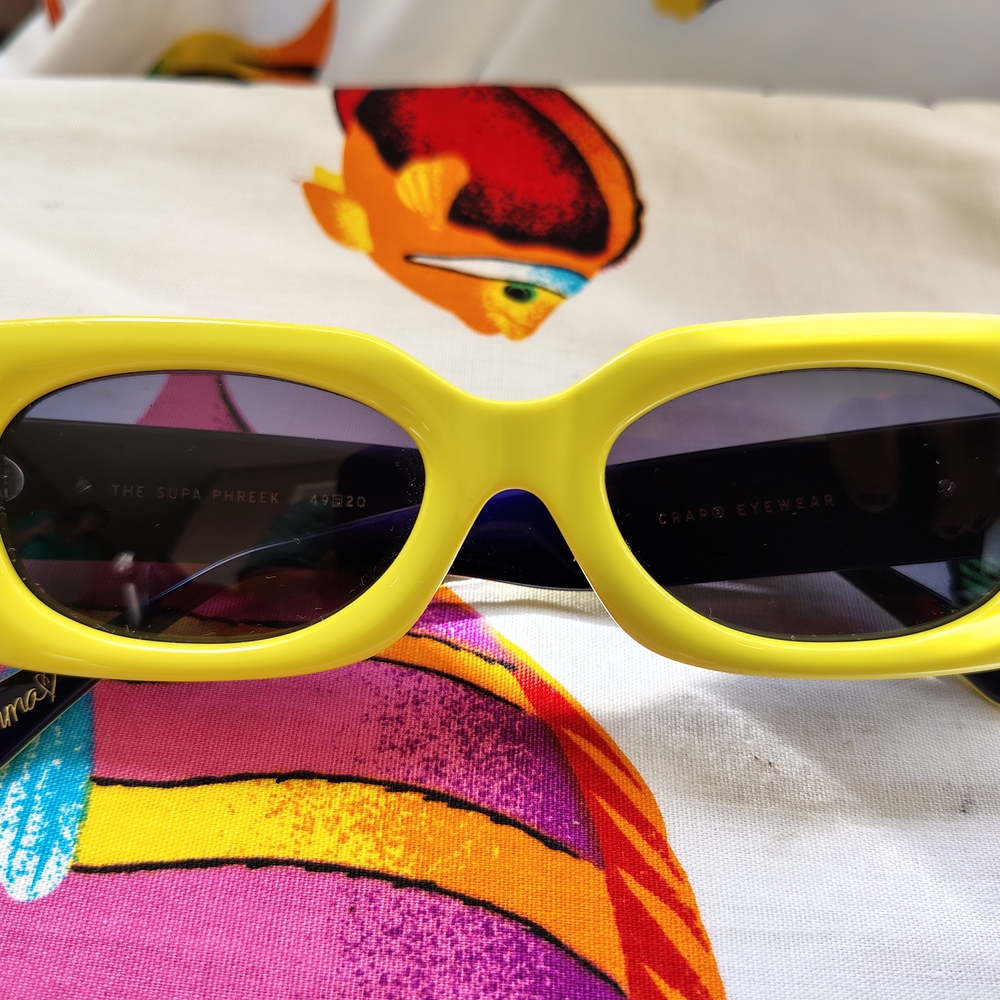 Crap Eyewear Yellow Sunglasses